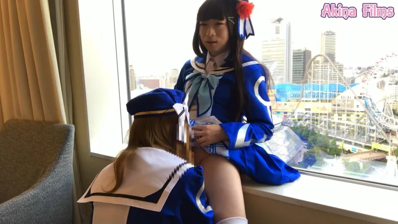 Love with You　女装子がラ〇ライブの衣装を着て聖地で禁断ナメ撮り！ サンプル