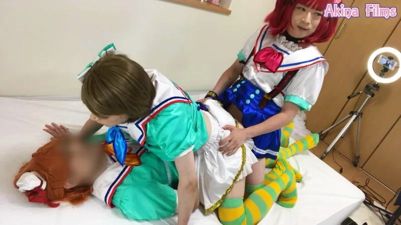 Lets! Blue sky Dancing Heart ! キラキラ衣装を着てドップリ！ねっちょり！３Ｐでドピュ！ サンプル