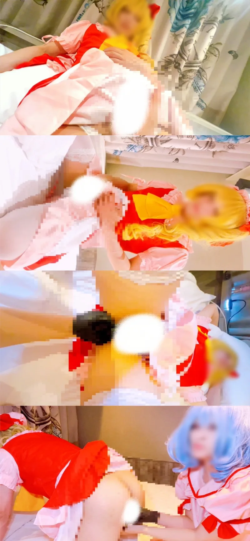 【生ハメ】吸血鬼姉妹は欲求不満！？貪欲に求め合う甘い一夜に密着してみた【本編顔出し】 サンプル