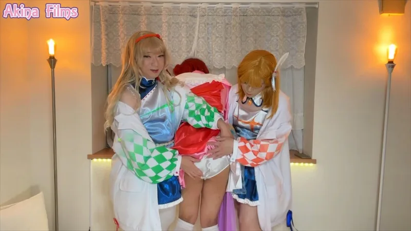 Satin Dolls＃6　ラ〇ライブのサテン生地衣装でとにかくフェティシズム全開！ サンプル